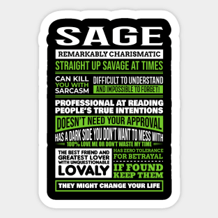 Sage Sticker